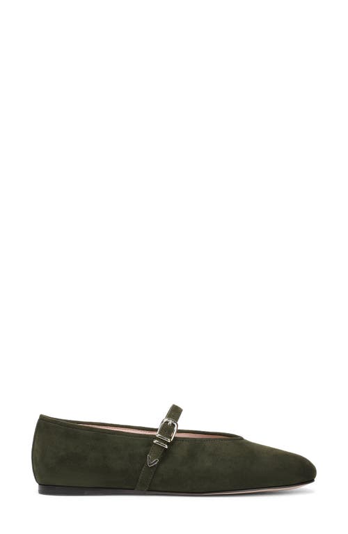 Favorite Daughter Margot Mary Jane Flats Moss Green In Green