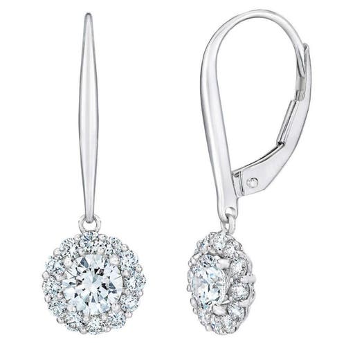 Bliss Diamond 1ct Diamond Floral Shape Studs Lab Grown Earrings In Yellow Gold