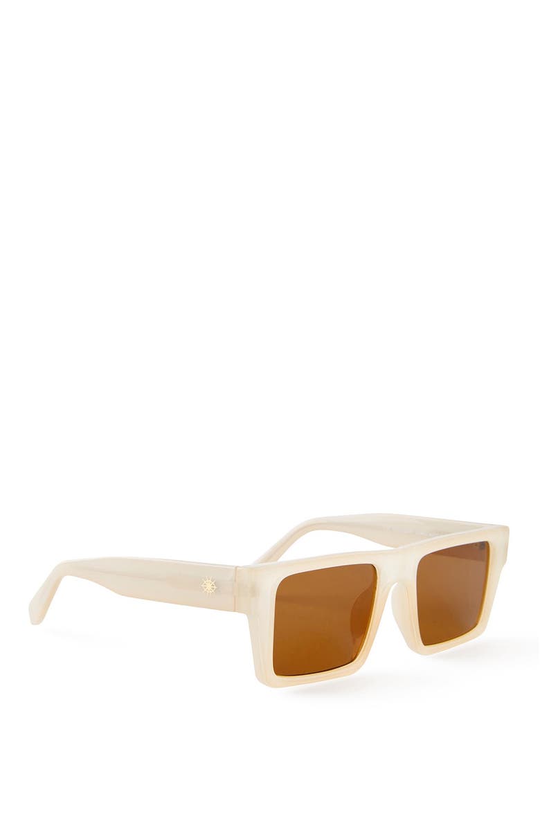 Cotton On Men's The Visionary Sunglasses, Alternate, color, Frosted Dull Pink Brown