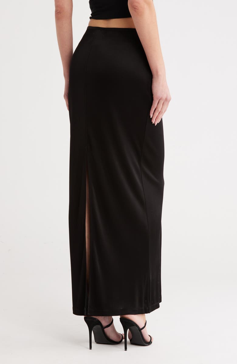Helmut Lang Fluid Jersey Maxi Skirt, Alternate, color, Black