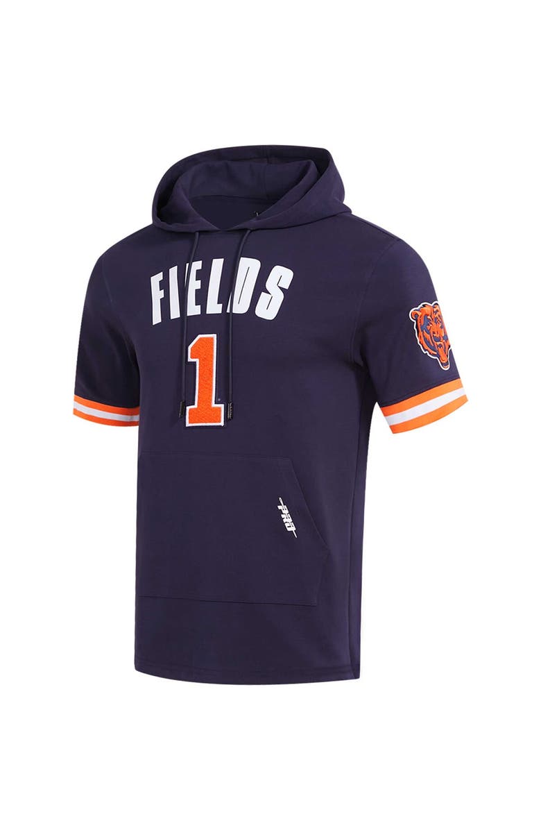 PRO STANDARD Men's Pro Standard Justin Fields Navy Chicago Bears Player Name & Number Hoodie T-Shirt, Alternate, color, 