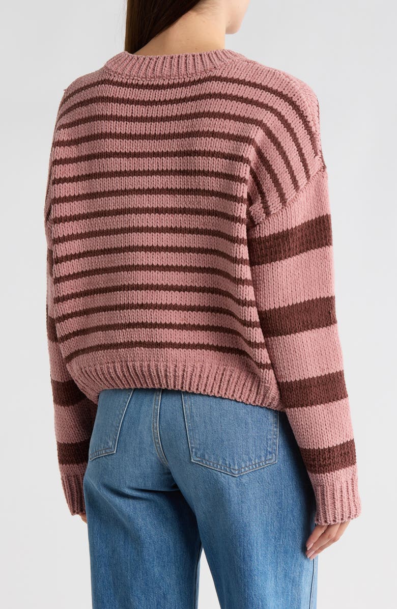 WISHLIST Stripe Chenille Pullover Sweater, Alternate, color, 