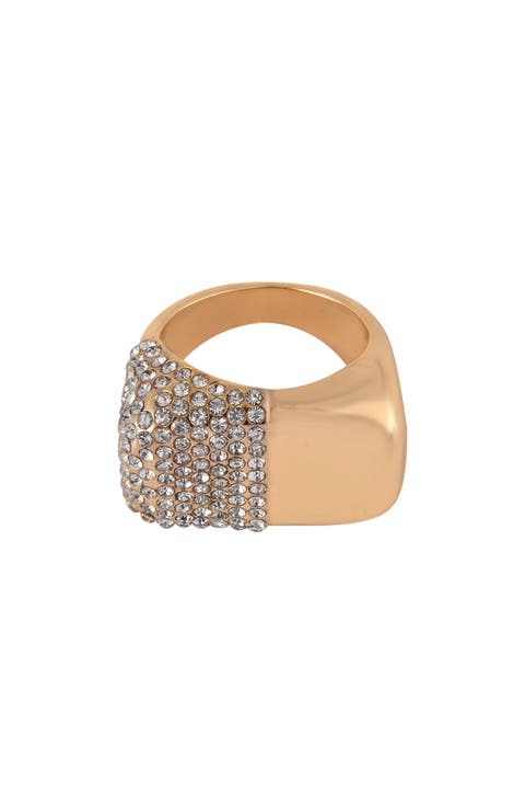 Pavé Crystal Cocktail Ring