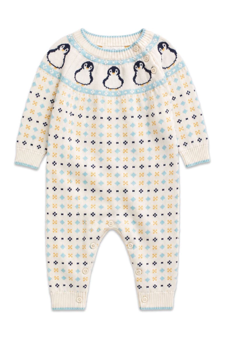 Fairisle Knitted Jumpsuit, Main, color, Reindeer Christmas Tofu
