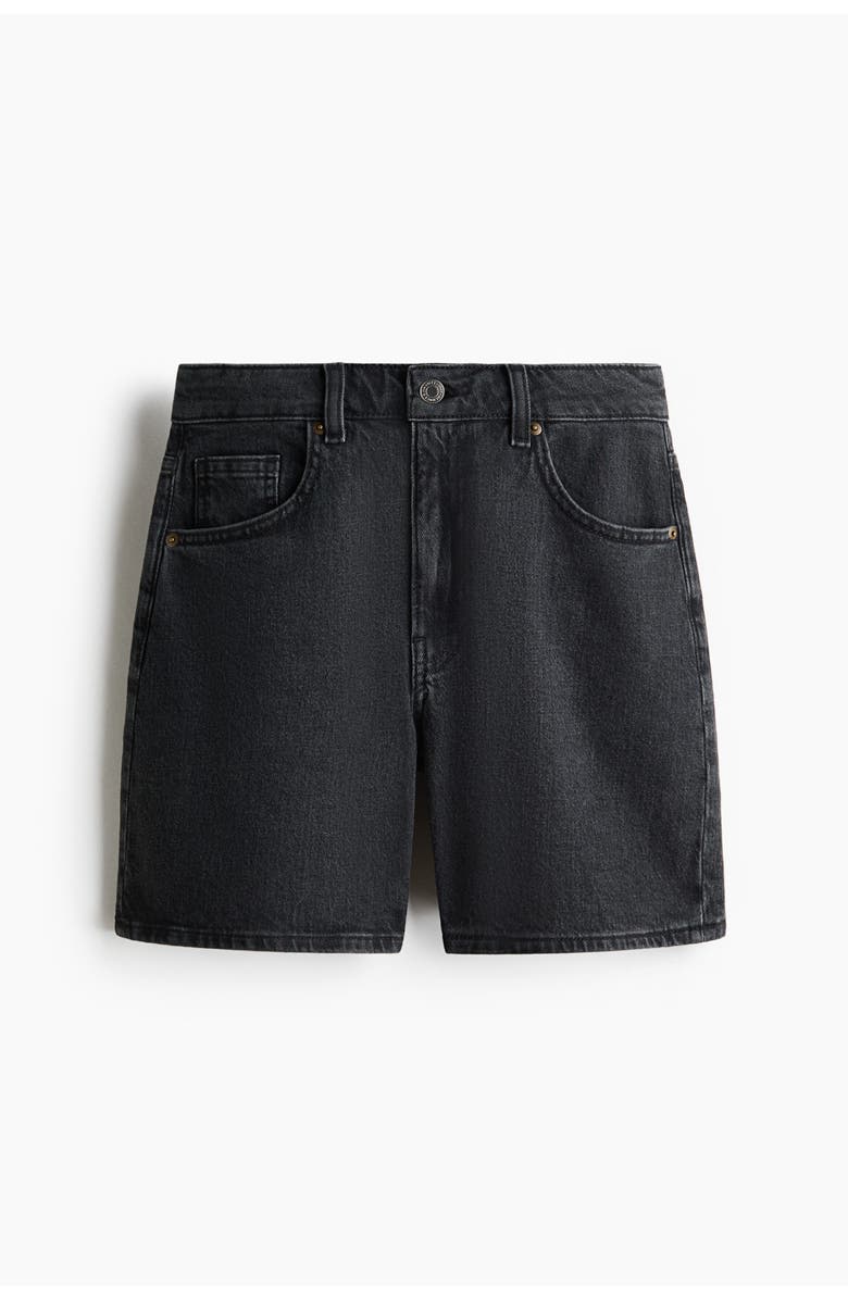 H&M High-waisted Denim Shorts, Main, color, 