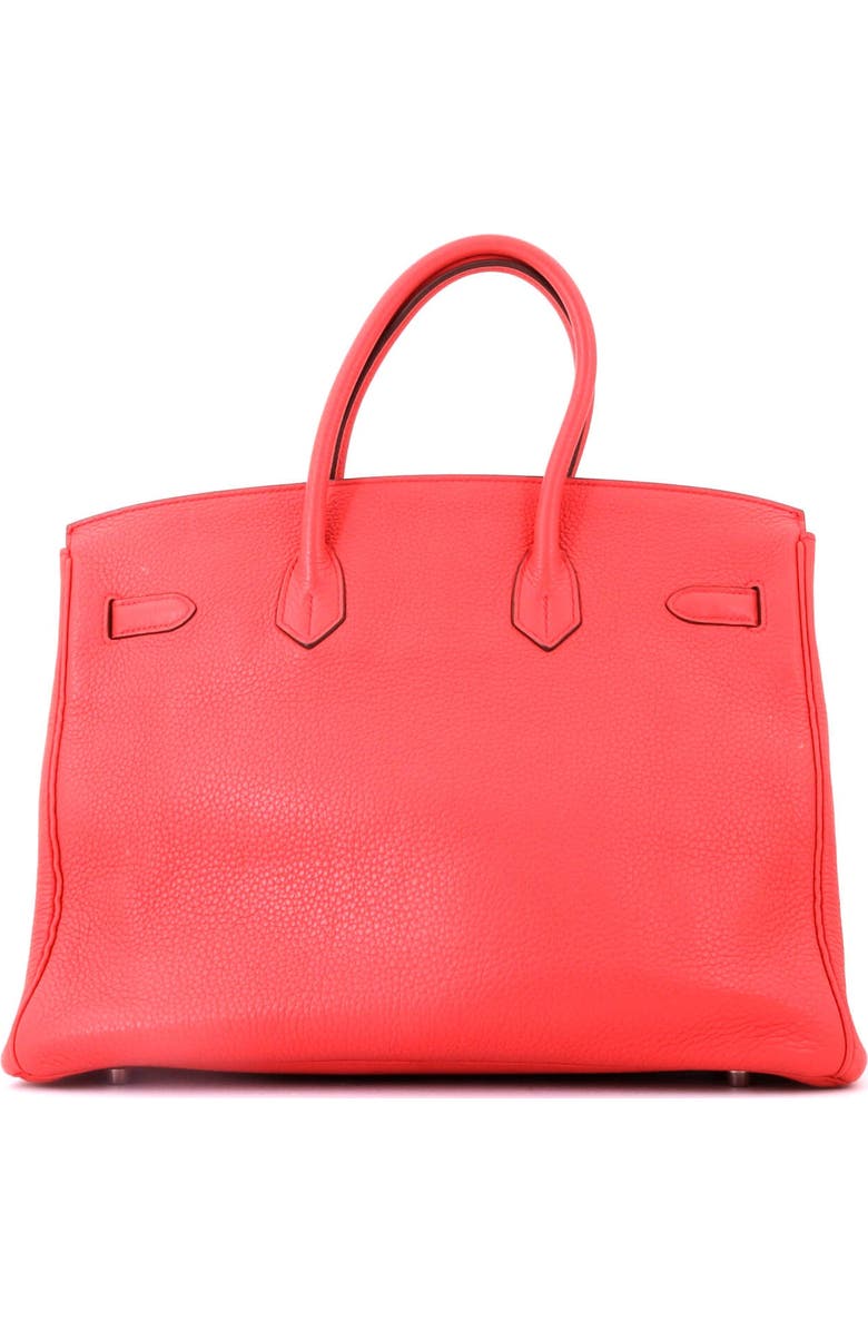 Pre-Owned Hermes Birkin Handbag Pink Clemence with Palladium Hardware 35, Alternate, color, Bougainvillier