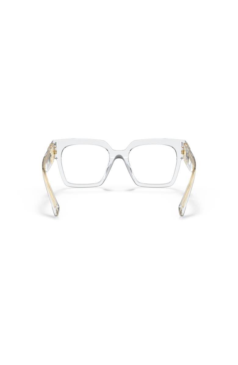 Miu Miu 52mm Square optical glasses, Alternate, color, Transparent