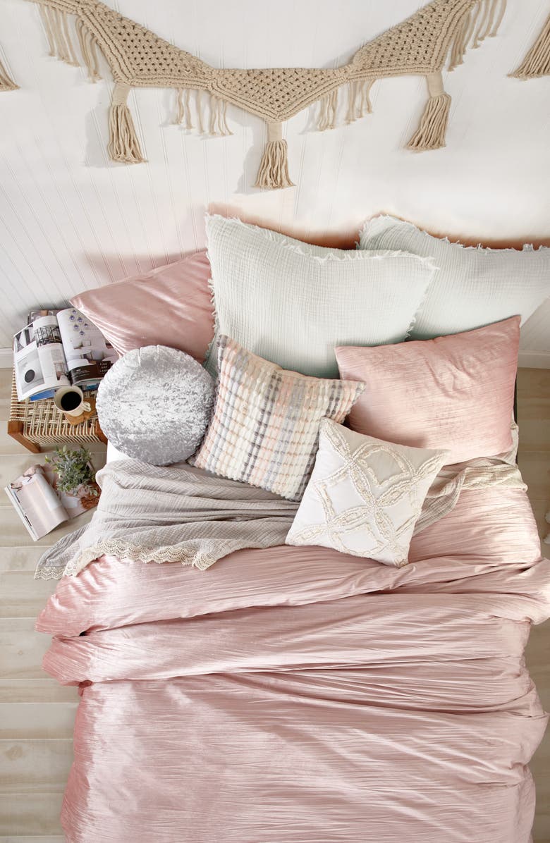 Peri Home Crinkled Velvet Comforter & Sham Set, Alternate, color,