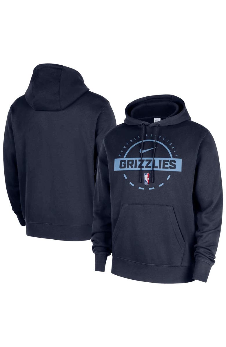 Nike Men's Nike Navy Memphis Grizzlies 2025/26 Authentic Practice Club Pullover Hoodie, Main, color, Navy
