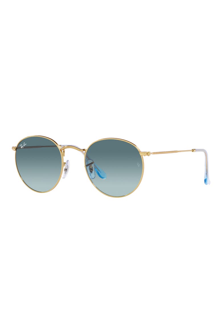 Icons 53mm Retro Sunglasses, Alternate, color, GOLD