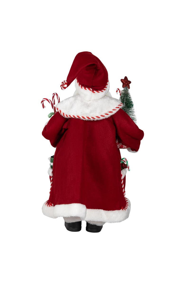 Northlight Candy Cane Santa Claus Christmas Figure - 18" - Red and White, Alternate, color, 