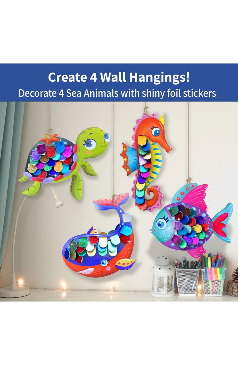 Chalk & Chuckles Foil Decorations-Sea Animals, Alternate, color, NO COLOR