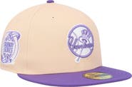 New Era Men's New Era Peach/Purple New York Yankees Subway Series Side Patch 59FIFTY Fitted Hat