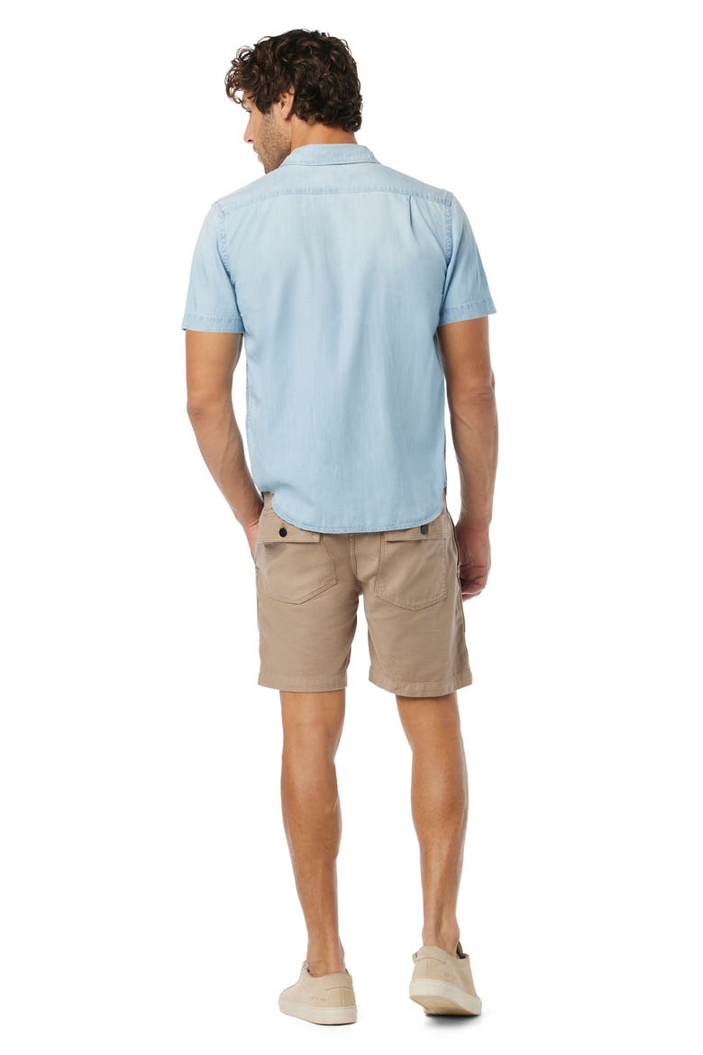 Howard Stretch Short Sleeve Button-Up Shirt, Alternate, color, COLD DYE CHAMBRAY