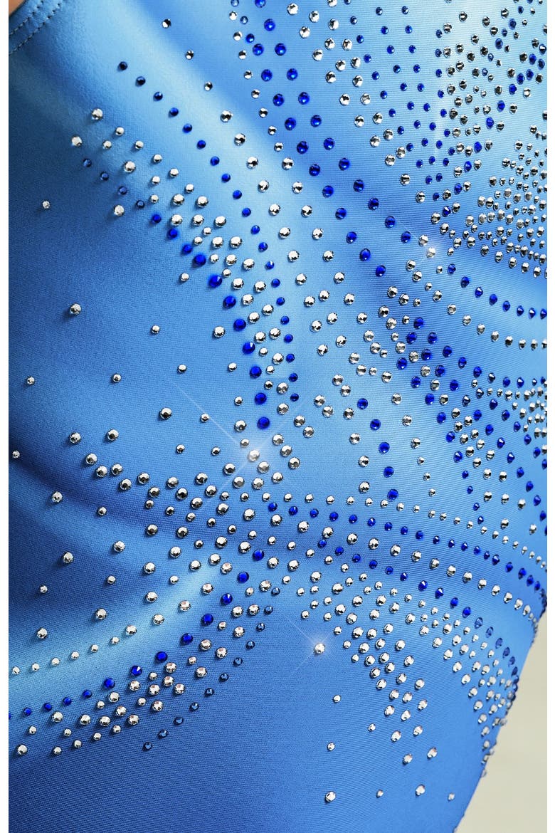 Sapphire Swirl Leotard, Alternate, color, Blue