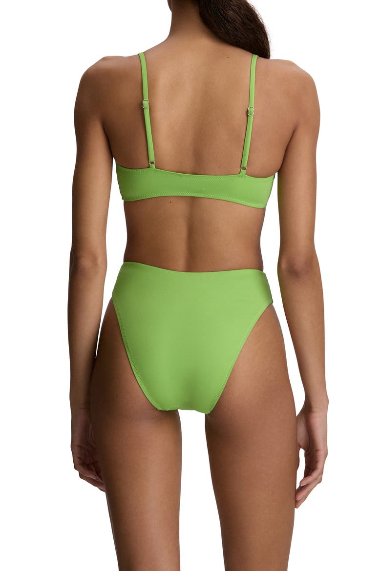 Modern High Cut Bikini Bottoms, Alternate, color, RIVIERA GREEN