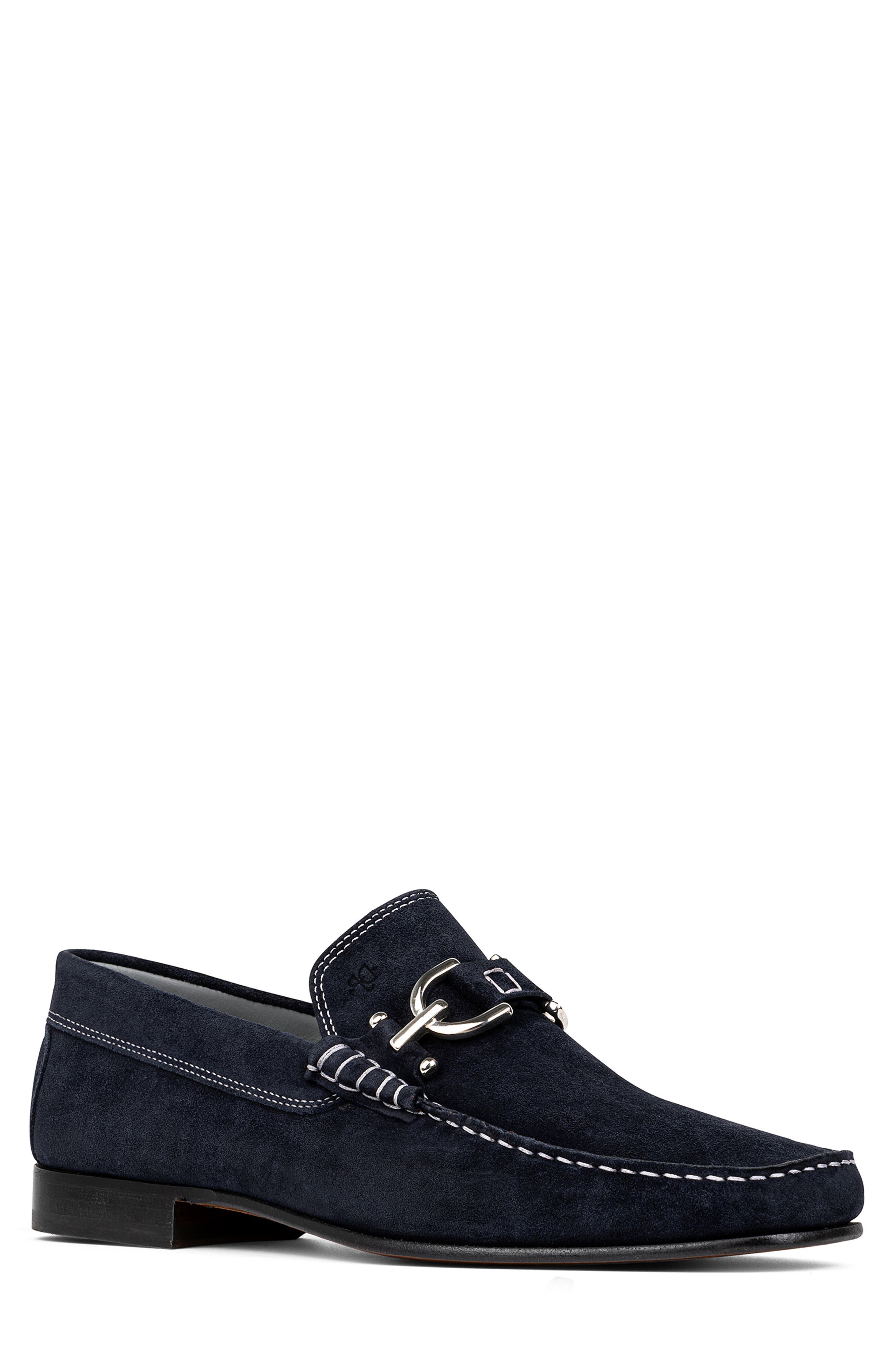 Donald Pliner Dacio Bit Loafer, Main, color, Navy