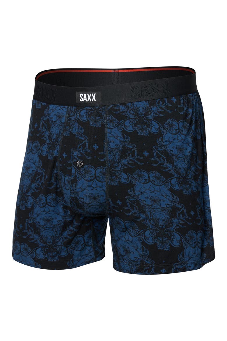 Snooze Boxer Shorts, Alternate, color, BEAR BROCADE-DARK DENIM