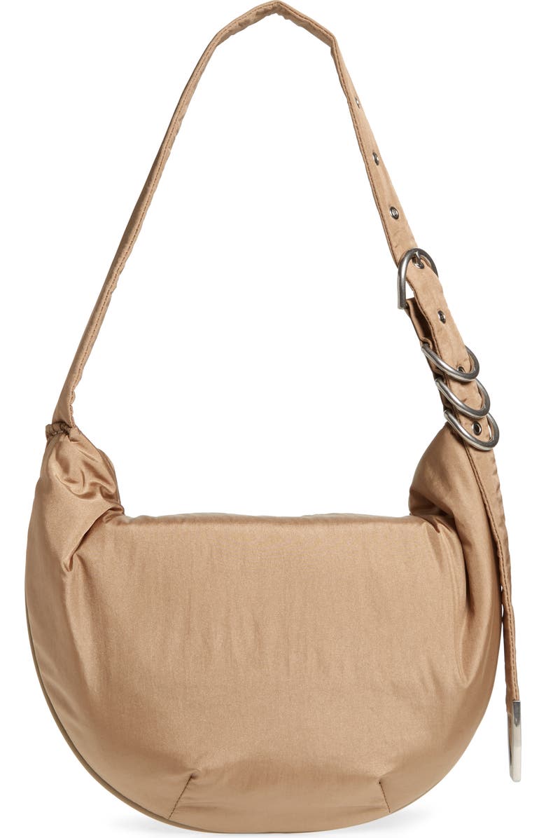 rag & bone Mini Spire Hobo Bag, Alternate, color, Lightsand