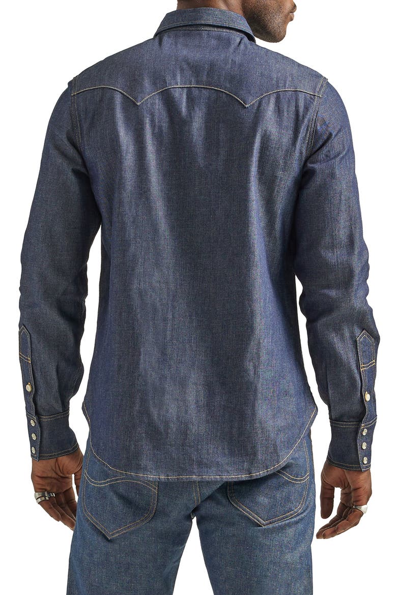 101 Regular Fit Denim Western Shirt, Alternate, color, INDIGO
