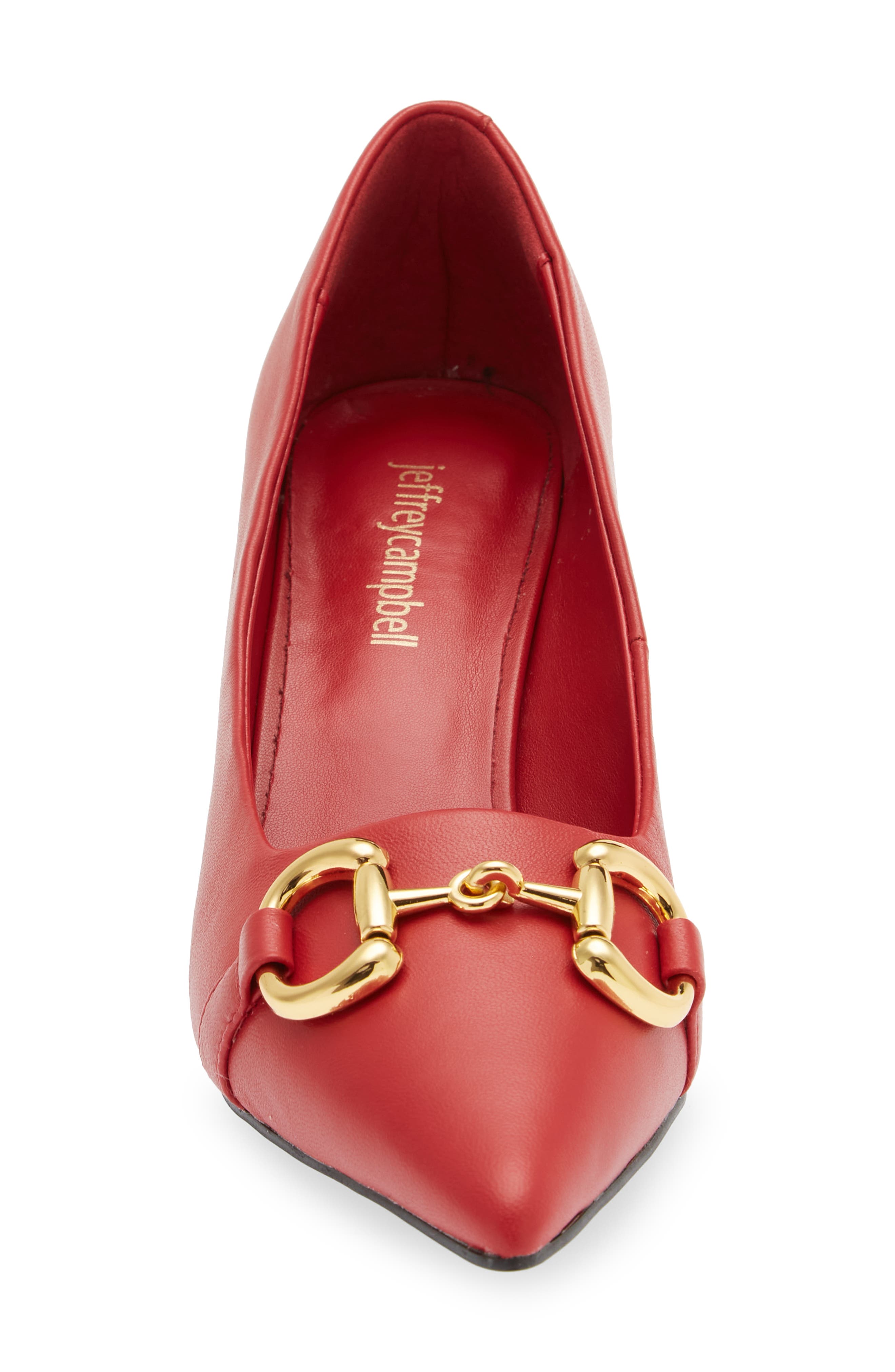 Jeffrey Campbell Happy Hour Pointed Toe Pump, Alternate, color, Red Gold