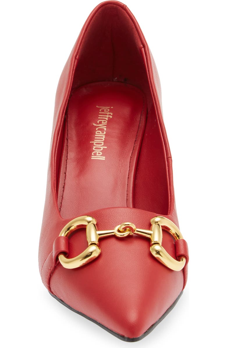 Jeffrey Campbell Happy Hour Pointed Toe Pump, Alternate, color, Red Gold