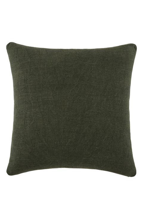 Stone Washed Cotton Throw Pillow