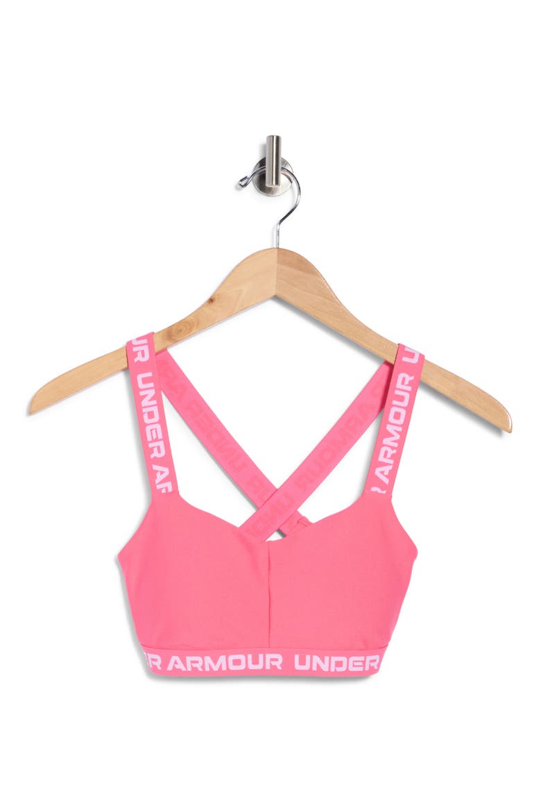 Crossback Strappy Low Impact Sports Bra, Main, color, PNK