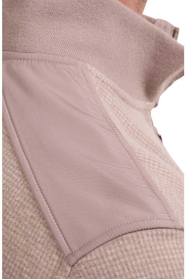 Quarter Zip Knit Pullover, Alternate, color, WALNUT