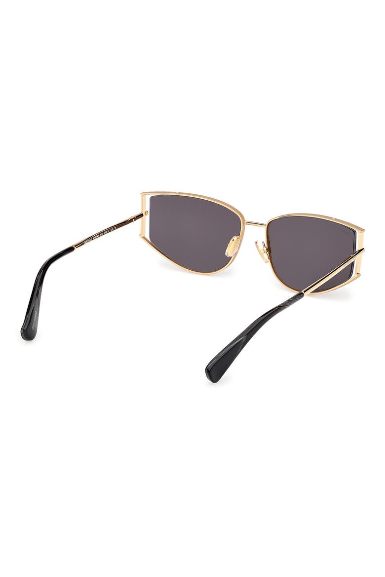 Menton 58mm Cat Eye Sunglasses, Alternate, color, DEEP GOLD/ BLACK HORN/ SMOKE