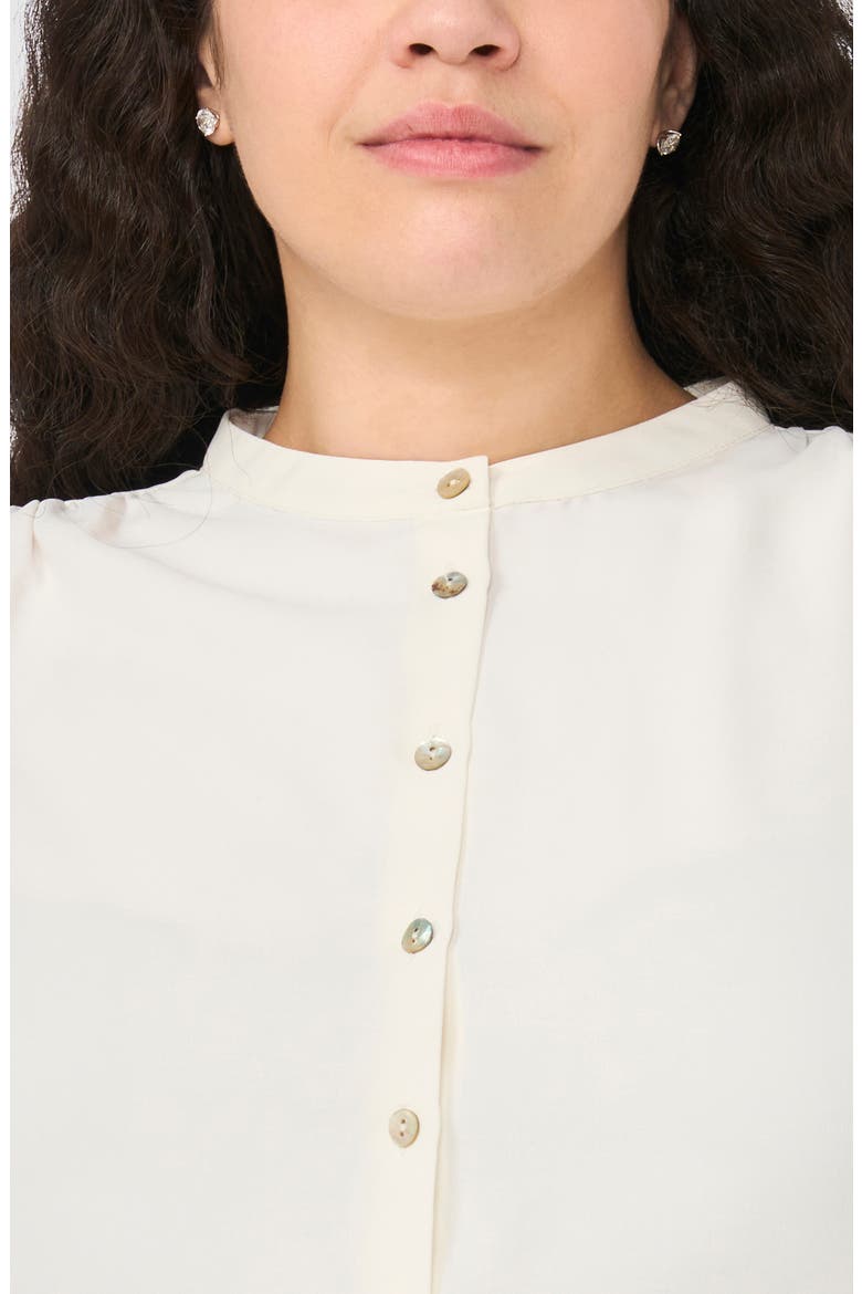 Woven Button-Up Shirt, Alternate, color, NEW IVORY