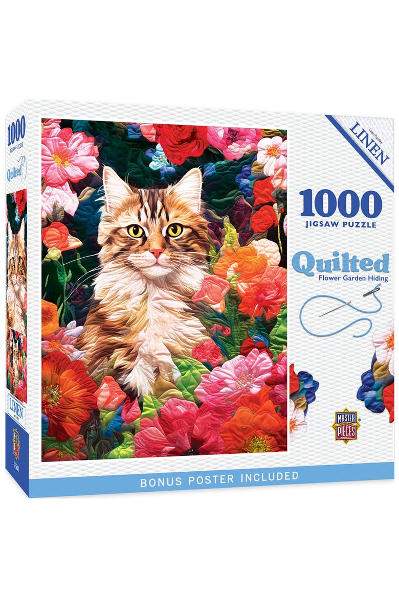Flower Garden Hiding 1000 Piece Puzzle, Main, color, Multicolor