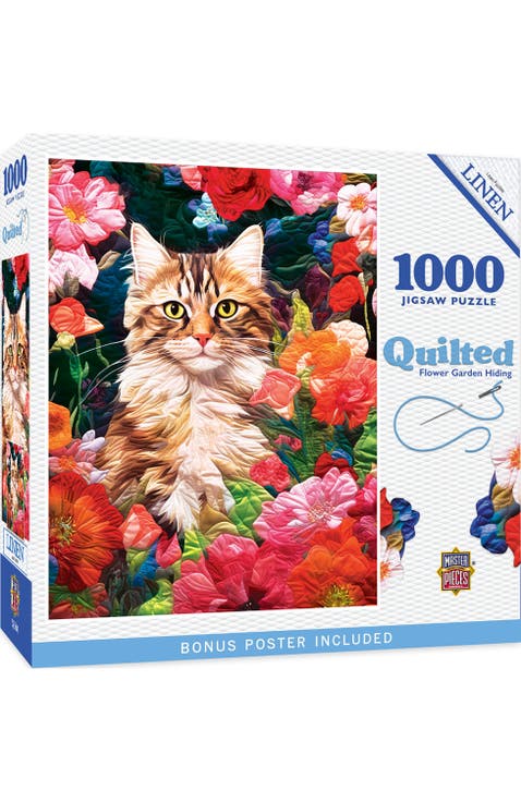Flower Garden Hiding 1000 Piece Puzzle