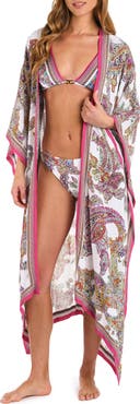 L'AGENCE Kara Long Sleeve Cover-Up