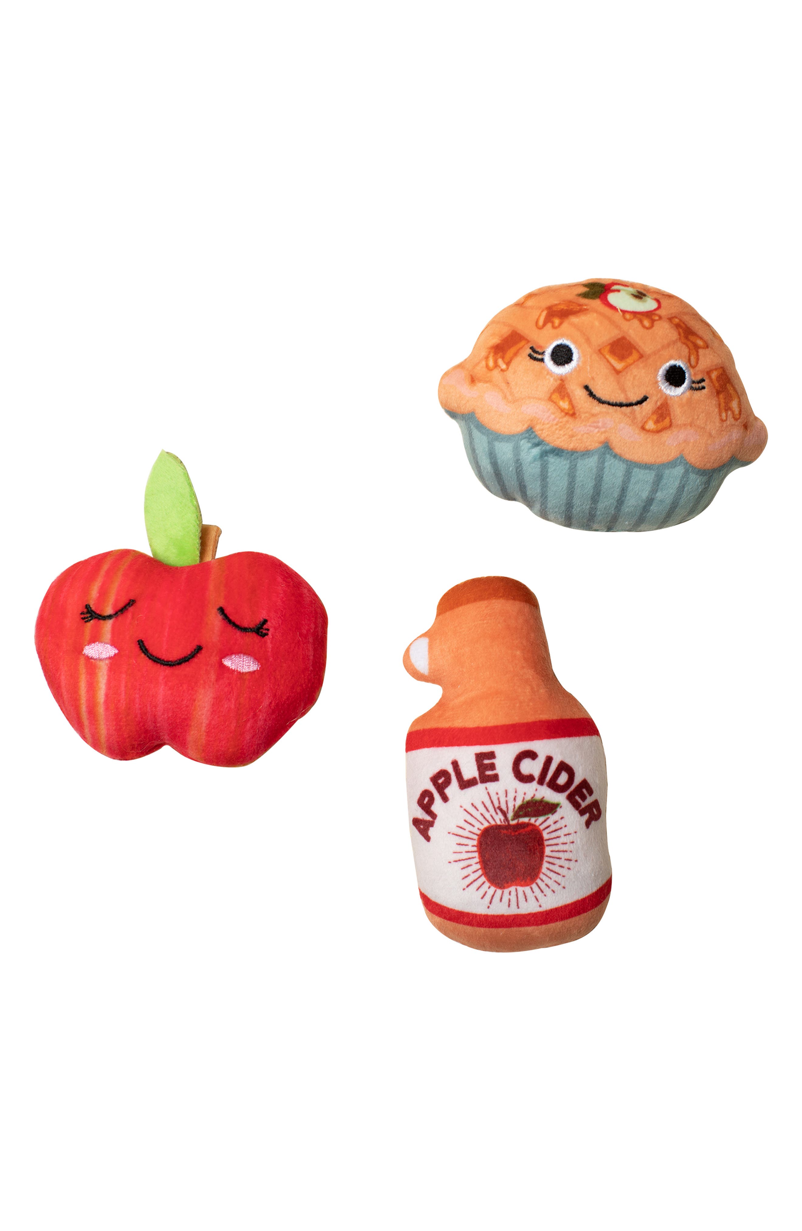 Fringe Studio How Bout Them Apples 3-piece Dog Toy Set