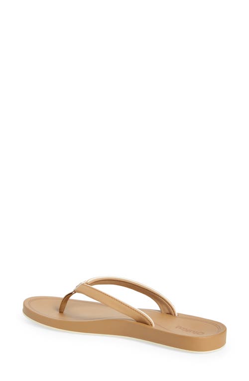 Olukai Uiki Water Resistant Flip Flop In Sand