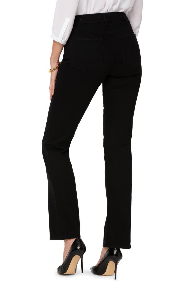 NYDJ Marilyn Straight Leg Jeans, Alternate, color, Black