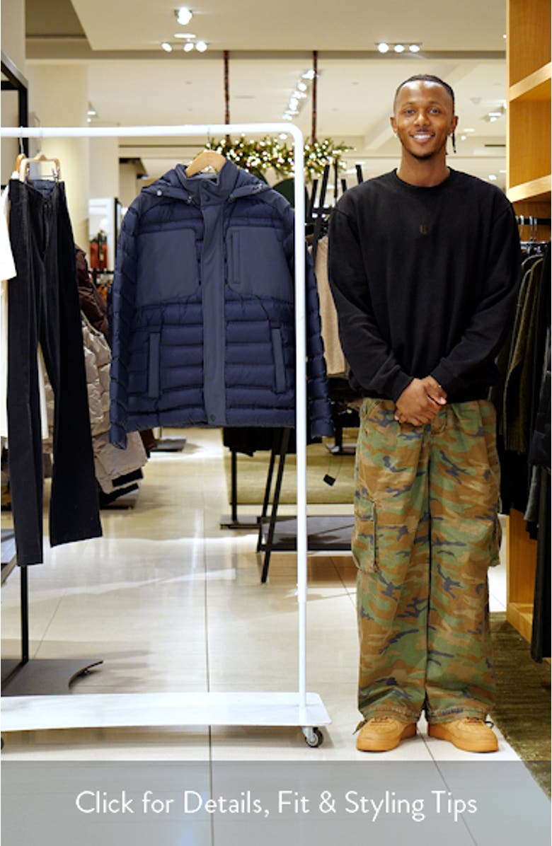 Seamless Water Repellent Hooded Down Jacket, sales video thumbnail