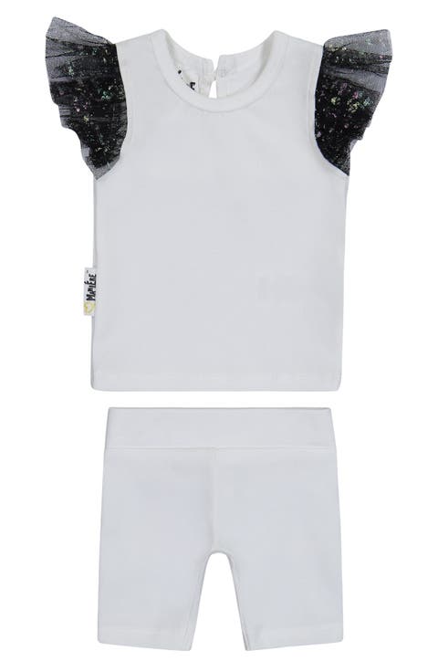 Glitter Mesh Top & Shorts Set (Baby)
