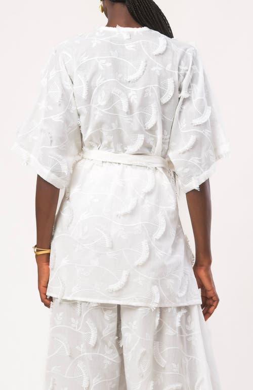 Diarrablu Cabana Kimono In Kheff Blanc