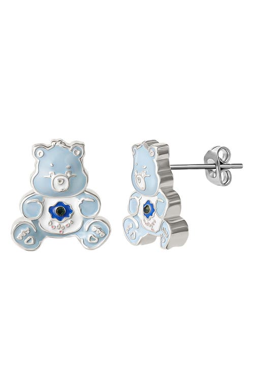 JACMEL JACMEL CARE BEARS® CUBIC ZIRCONIA & ENAMEL CHARM BRACELET & STUD EARRINGS SET 