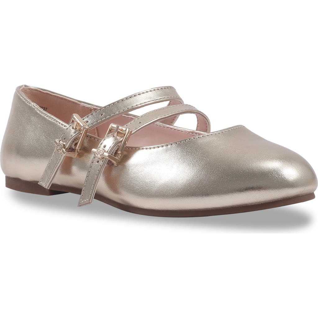 JESSICA SIMPSON JESSICA SIMPSON KIDS' AMY DOUBLE STRAP MARY JANE FLAT