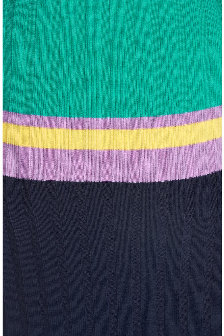 Ribbed Stripe Wool Blend Sweater Dress, Alternate, color, NAVY MULTI