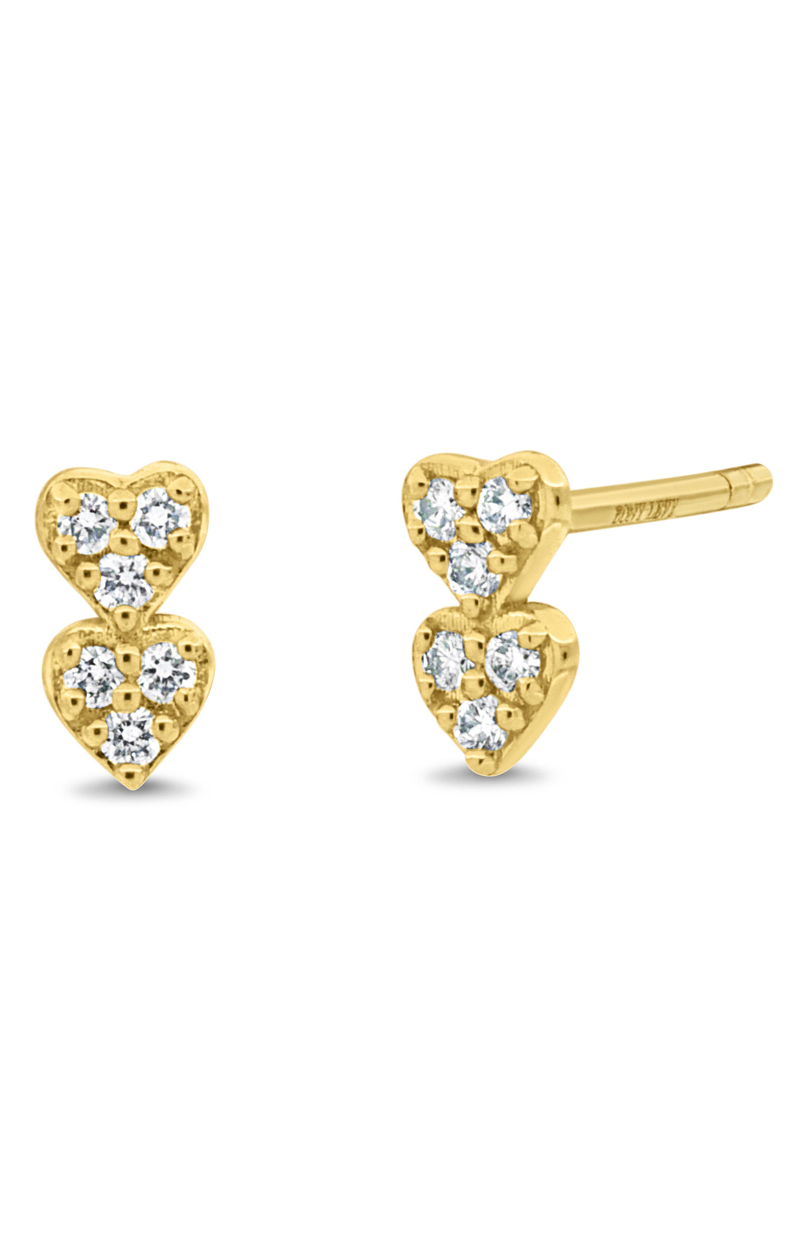 Icon 18k Gold Diamond Stud Earrings