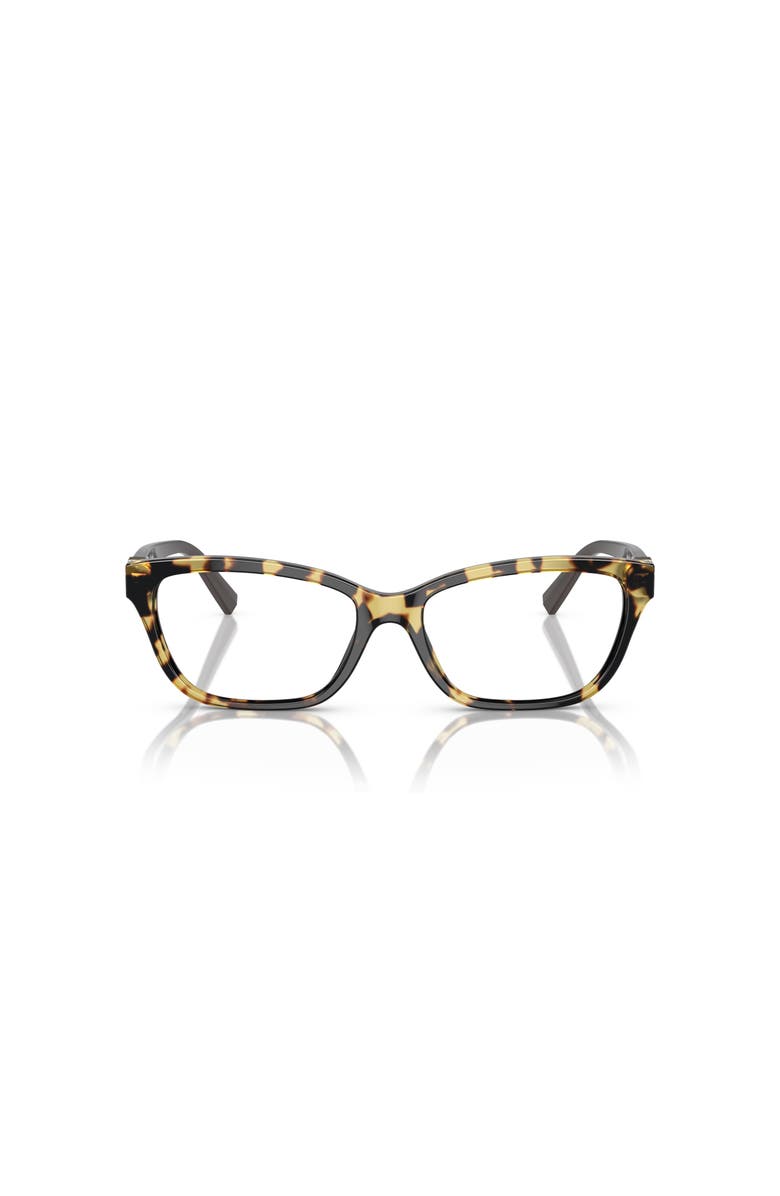 Tiffany & Co. 54mm Rectangle optical glasses, Alternate, color, Tortoise