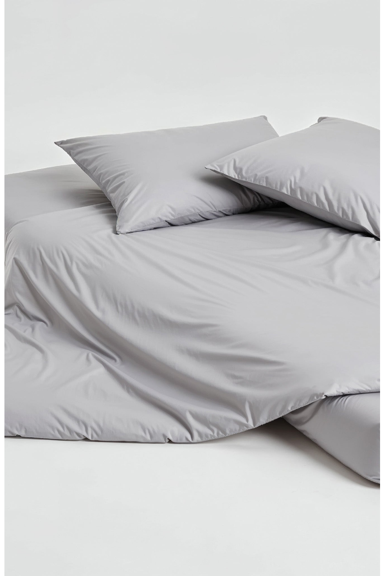 Luxe Australian Sateen Duvet Cover, Alternate, color, Pebble Gray