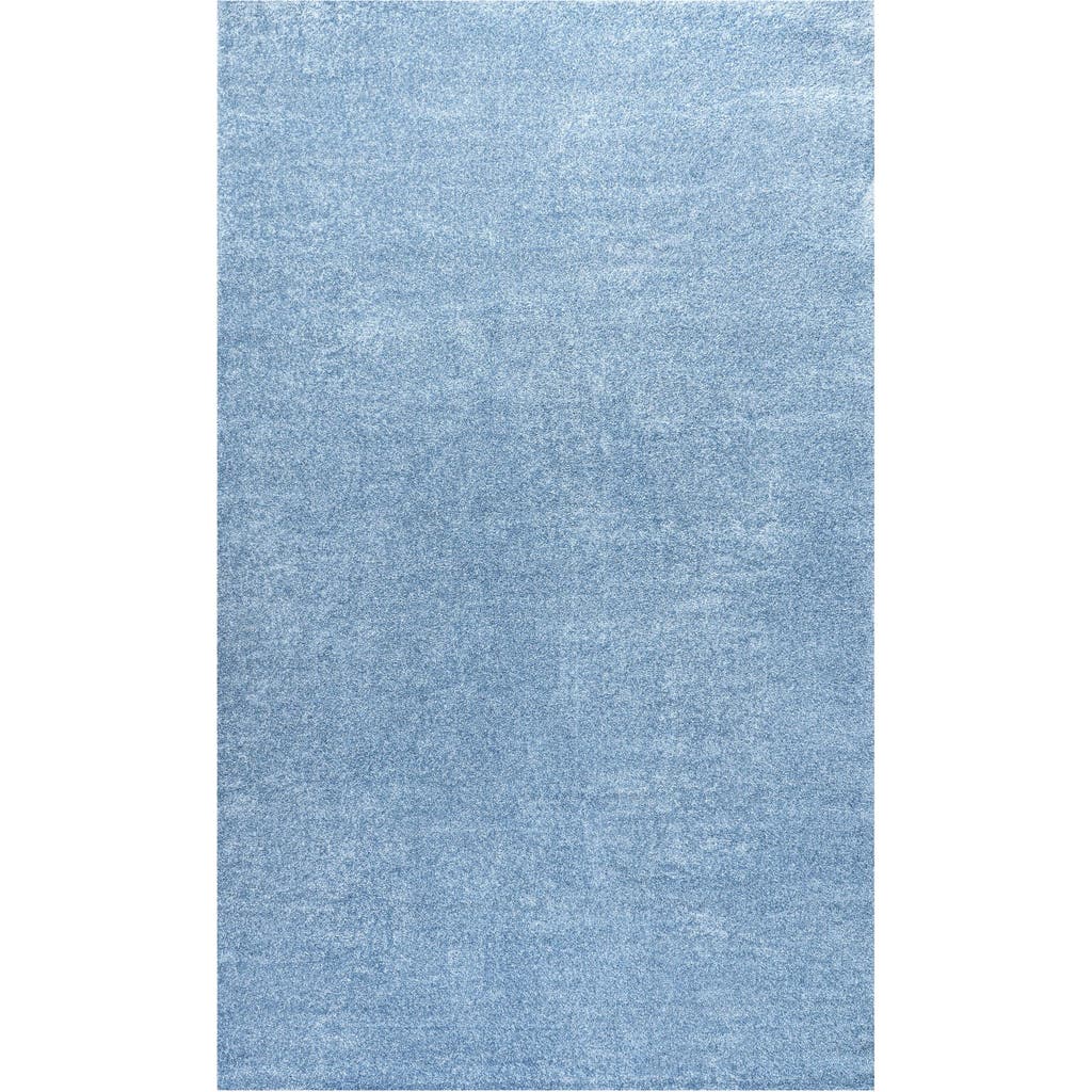 Jonathan Y Haze Solid Low-pile Area Rug In Blue
