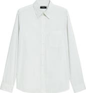 Theory Weekend Stripe Cotton Button-Up Shirt