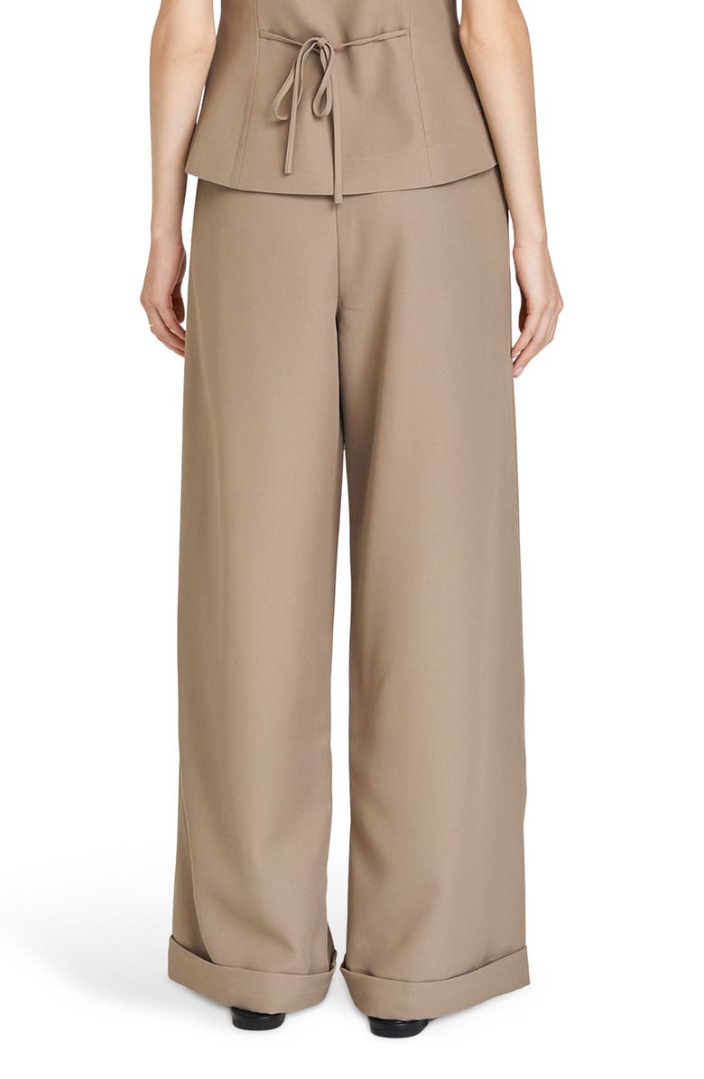 WAYF Maddox Pleated Cuff Trousers, Alternate, color, Taupe