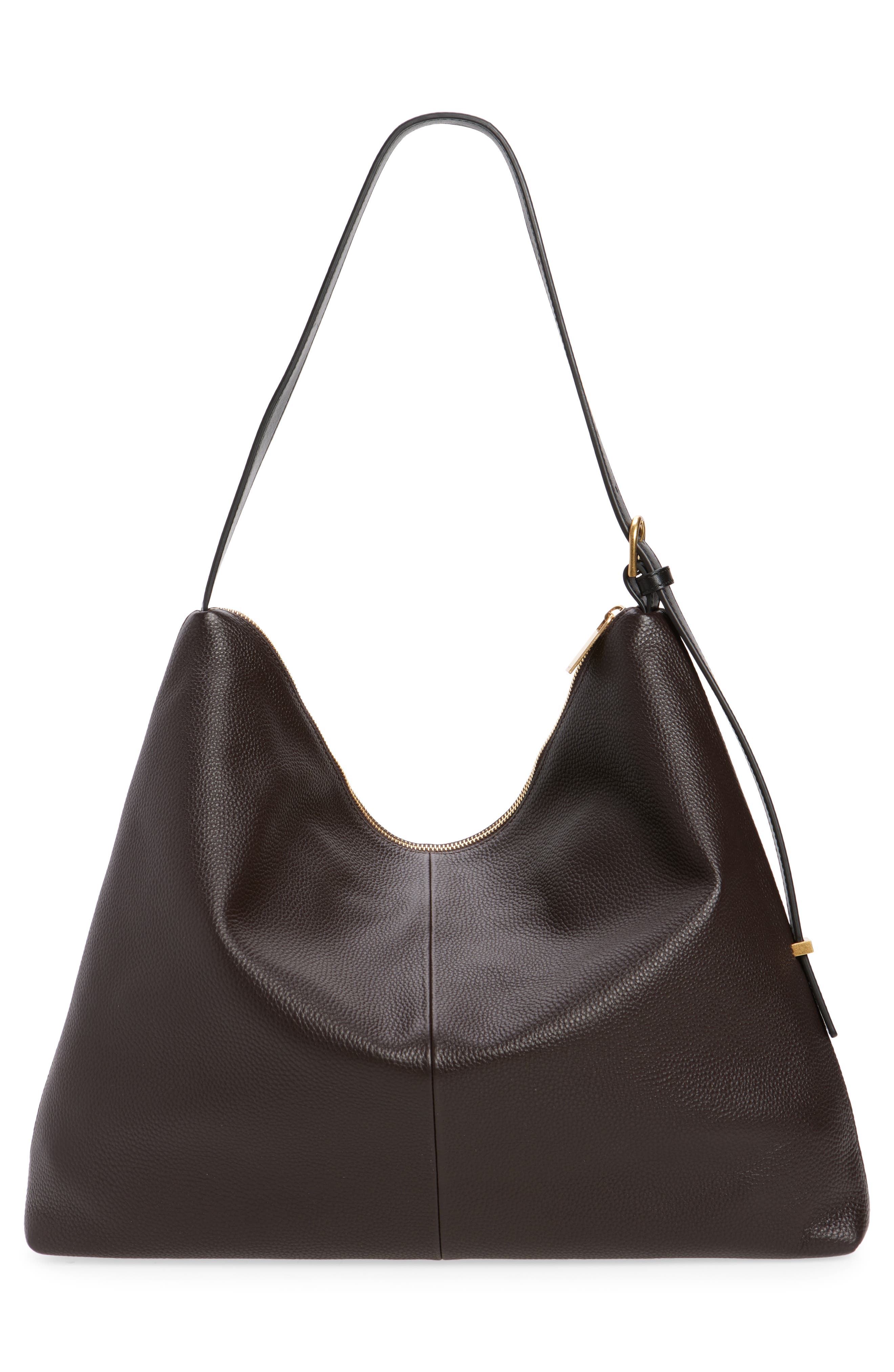 Reiss Vigo Shoulder Bag, Alternate, color, Chocolate